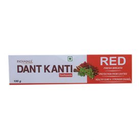 patanjali dant kanti red 100gm in  by Patanjali Ayurved Ltd