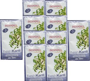 10 pack kesh kanti natural pouch  8ml each in  by Patanjali Ayurved Ltd.